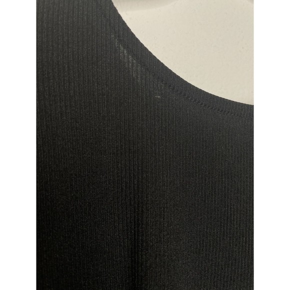 ASTR The Label Medium Rib Multi Back Cutout Bodysuit In Black Long Puff Sleeve - Picture 13 of 16